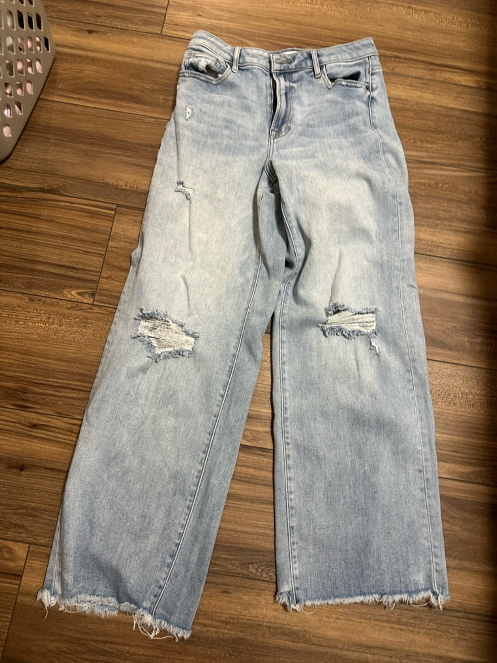 Carly Jean Los Angeles Light Wash Distressed Dylan Boyfriend Jeans